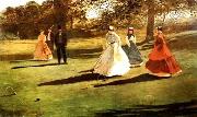 Winslow Homer Croquet Players oil painting artist